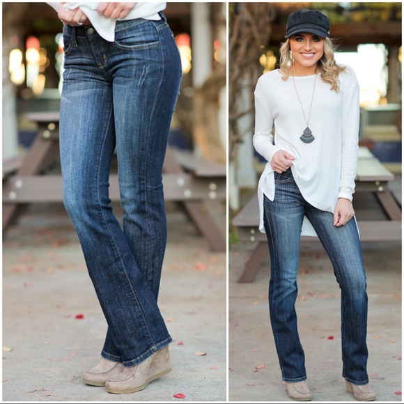 ✨LAST ONE✨Dark Denim Bootcut Jeans - Picture 2 of 5